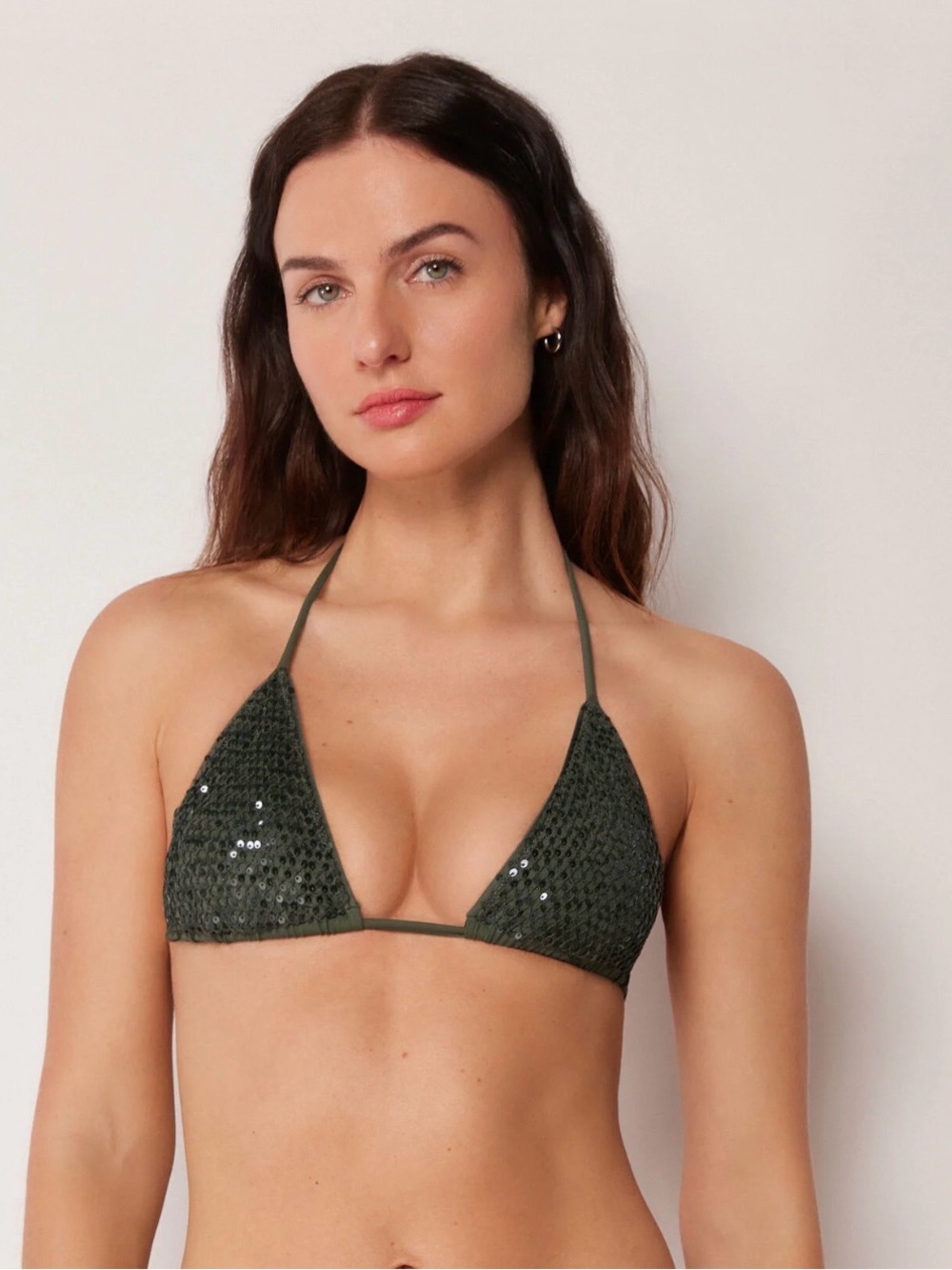Calzedonia Sequin Triangle Bikini Top
